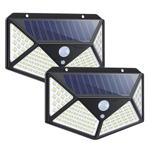 Lámpara de Pared LED para Exteriores, Impermeable IP65, de ABS, con Energía Solar Monocristalina, Sensor de Movimiento, Alcance de Detección de 8-10 m, 1800 mAh, para Jardín - Product Image 3
