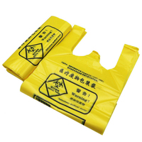 Großhandel LDPE Medical Waste Bag Weste Griff Riesige Kapazität Gefährliche biologische chemische Abfall beutel Custom ized Printed