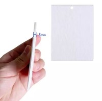 10 en ensemble Sublimation blanc désodorisant feuilles Rectangle carré rond coeur forme tissu cartes pour voiture maison décor intérieur