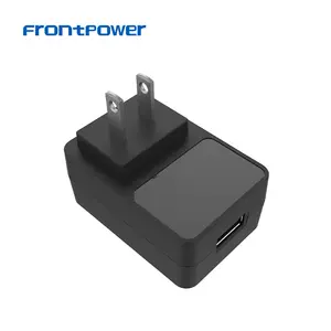 Frontpower 5V 1A 2A 2.4A 2.5A 3A Fuente de alimentación conmutada Adaptador de corriente de enchufe de pared USB con EN62368 EN61558 ETL1310 CB