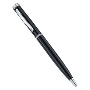 Bolígrafo Promocional de Metal Negro de 1.0 mm con Logotipo Personalizado, Mecanismo de Giro, para Negocios, Hoteles y Regalos - Product Image 1