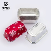 Moule à pain en aluminium jetable de 15 oz (6 pouces) pour la cuisson de gâteaux, pain de banane, pain de viande et desserts