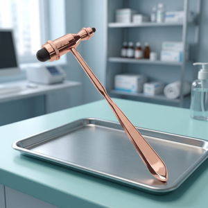 Marteau réflexe manuel en or rose, léger, instrument chirurgical de classe I, ensemble orthopédique - Product Image 2