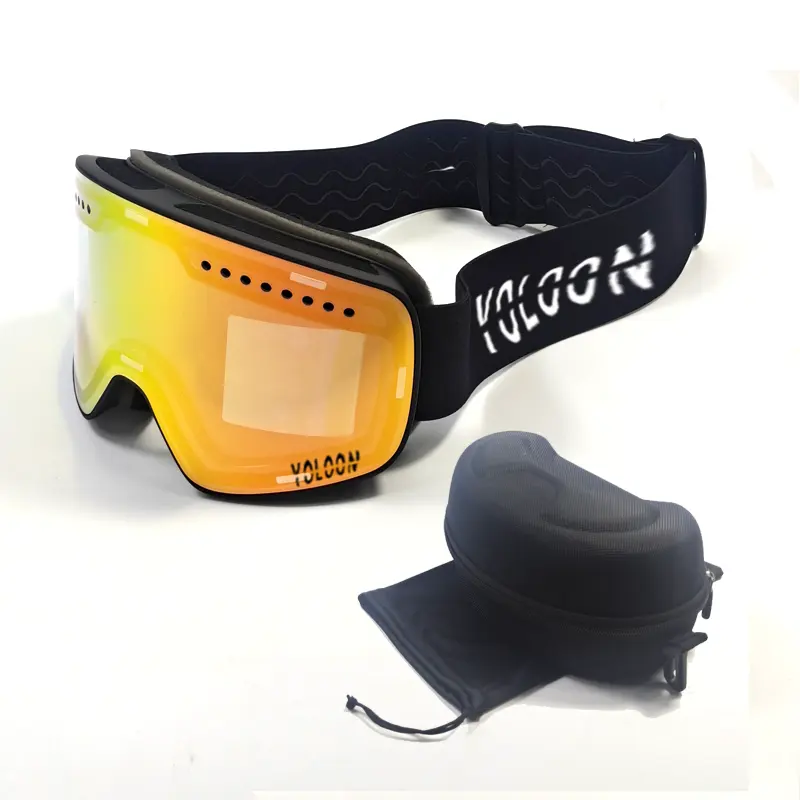Großhandel austauschbare Wintersport-Schnee brille Mode Anti-Fog Magnetic Custom ized Ski brille