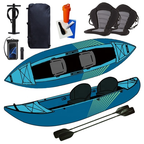 PF Sea Kayak 2 Person Factory Customized Drop Stitch Inflatable Kayak