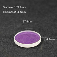 Lentille de protection laser à fibre Raytools 24.9x1.5 27.9x4.1 37x7mm en verre de silice fondue pour pièces de tête de découpe 3kW-30kW