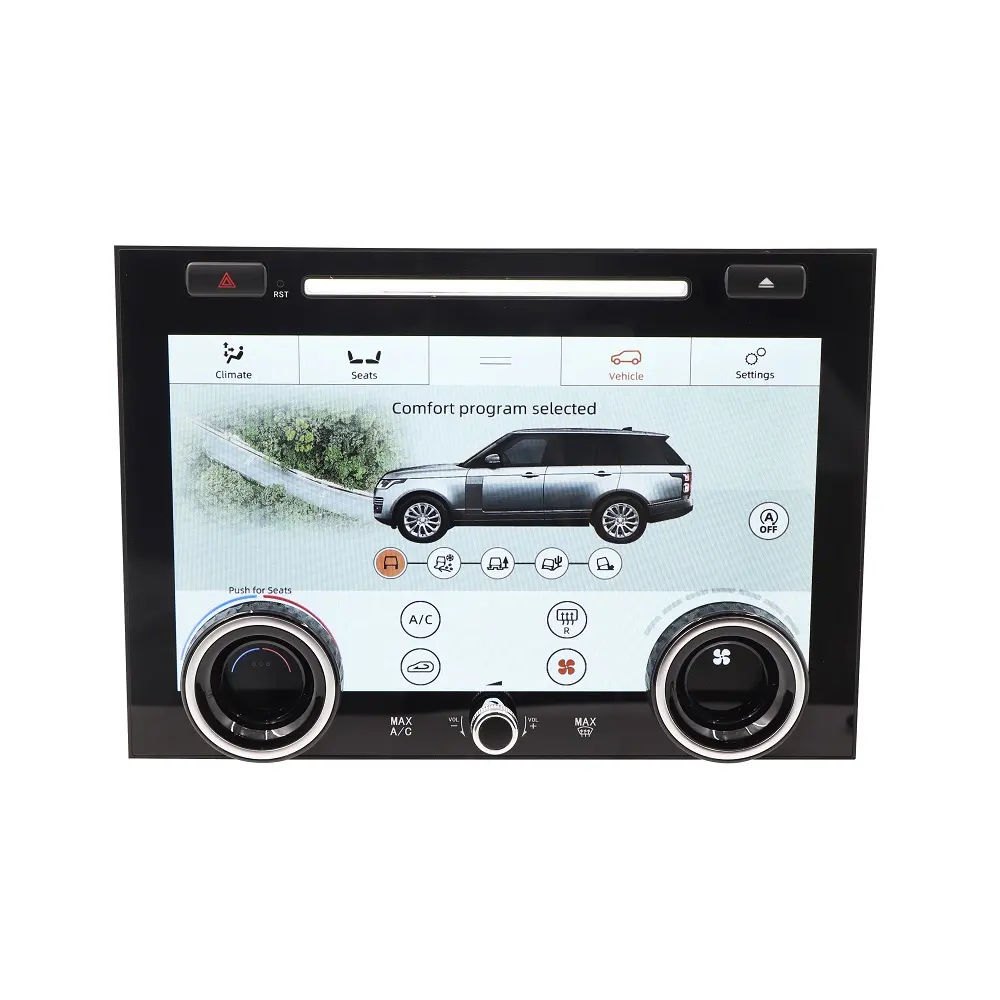 Terbaru AC Panel Beralih LCD Kontrol Sentuh Papan Pusat untuk Land Rover Range Rover Vogue L405 2013-2017 Biru Anti-silau