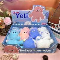 Jouet anti-stress Monstre des neiges en TPR, souple et à récupération lente, figurine mignonne de dessin animé, cadeau pour filles de 14 ans et plus