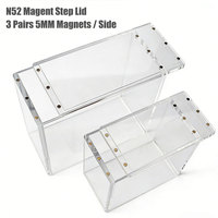 Boîte de protection en acrylique pour ETB avec couvercle magnétique, en stock usine, protection acrylique pour Elite Trainer Box, vitrine ETB avec résistance aux UV