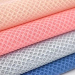 100% polyester doux diamant conception 3D tricoté entretoise maille tissu imperméable à l'air maille pour rembourrage pour les filles - Product Image 4