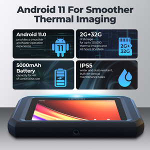 TOPDON TC003 Portable Smart High Solution 5 pouces écran tactile Android voiture Ir infrarouge caméra d'imagerie thermique imageur - Product Image 5