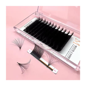 Groothandel Kasjmier Individuele Wimper Extensions Premium Mat Donker Zwart Private Label Volume Koreaanse Zijde Mink Wimper Extensions - Product Image 1