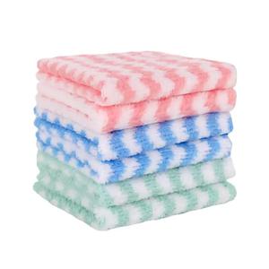 Chiffon de cuisine en microfibre corail à effet ondulé, carré, absorbant, résistant à l'huile, pour nettoyer les casseroles et les poêles - Product Image 1