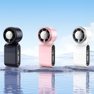 พัดลมมือถือพับได้ขนาดเล็กพิเศษ 100 ระดับความเร็ว 3000mAh ได้รับการรับรอง KC ใช้ได้ทั้งแบบคล้องคอ/พกพา และตั้งโต๊ะ ใช้ในบ้านและในรถยนต์ - Product Image 3