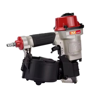 Pistola sparachiodi a bobina per coperture pneumatiche RONGPRNG MCN55 con chiodi saldati a filo piatto da 15 gradi - Product Image 3