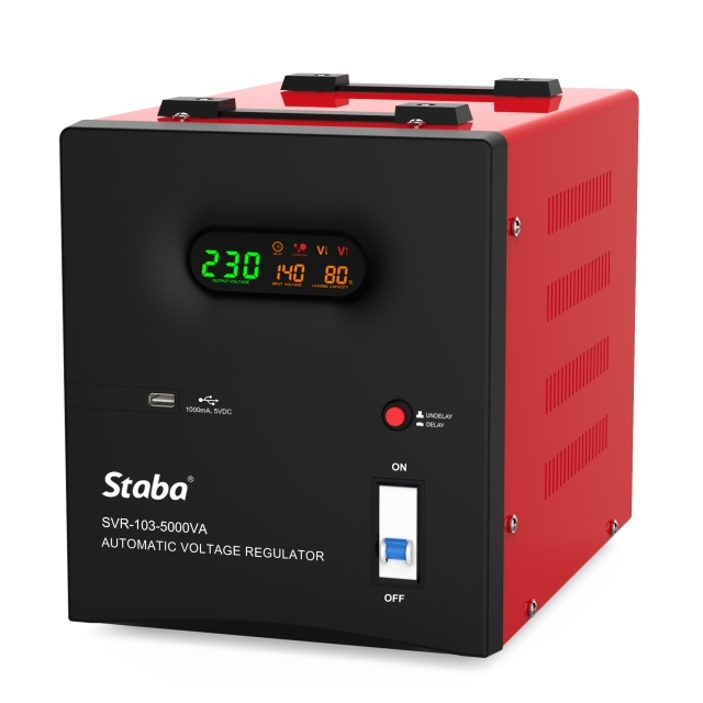230/220V AC 5000W Good Single Phase LED Power Automatic Voltage Stabilizer