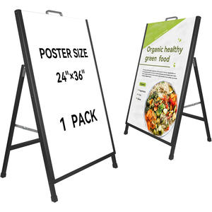 Support de signalisation en A de 24x36 pouces, best-seller, pour affichage publicitaire extérieur, support de sol en métal - Product Image 1