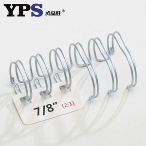 Spirale a Doppio <span class=keywords><strong>Filo</strong></span> Rivestito in Nylon 1-1/4" <span class=keywords><strong>con</strong></span> Estremità a 270 Gradi e Rilegatura Color Oro per Cancelleria e Forniture per Ufficio - Product Image 3