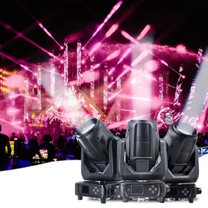 Equipamento de iluminação de palco branco poderoso para DJ discoteca, luzes de cabeça móvel 290w para festas noturnas, brilho alto