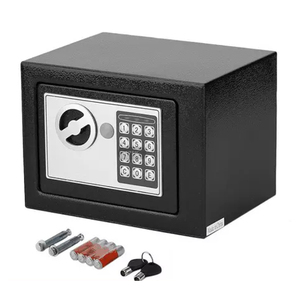 Mini Safe Steel Box Electronic Fireproof Security Black Safe Box Money Digital Lock Metal Cash Safe For Home Hotel Office