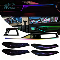 Couvre-haut-parleurs de porte avec éclairage ambiant LED pour voiture, 64 couleurs, pour BMW Série 3 2013-2019 F30 F31 F34 F36, éclairage d'ambiance intérieur