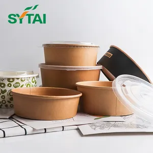 Disposable Christmas Salad Paper Bowls With Lids - Buy Disposable