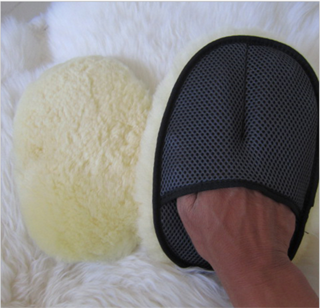 Other Textile and Leather Products Car Care Suede Wool Car Cleaning Mitt