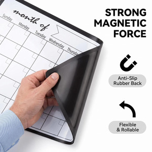 <span class=keywords><strong>Calendario</strong></span> <span class=keywords><strong>de</strong></span> Borrado en Seco Tamaño A3 para Refrigerador, Oficina, Escritorio, Tablero Magnético, Hoja Planificadora Mensual - Product Image 4