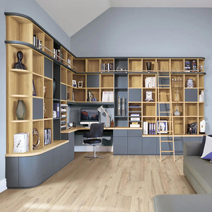 Muebles de oficina <span class=keywords><strong>para</strong></span> el hogar, caja de libro de melamina de MDF, madera contrachapada, color negro - Product Image 5