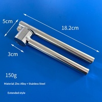 Aluminiumlegering Handmatige Knoflookpers Stamper Multifunctionele Knoflookschiller Aardappelschiller Chopper Pasta Maker Squeezer Huishoudelijk
