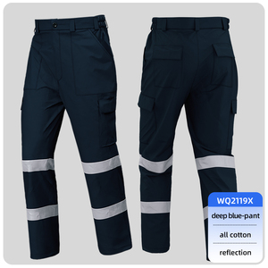 Vêtement <span class=keywords><strong>de</strong></span> <span class=keywords><strong>Travail</strong></span> <span class=keywords><strong>d</strong></span>'<span class=keywords><strong>Été</strong></span> Haute Visibilité à Manches Longues, en Coton Respirant, avec Bandes Réfléchissantes, Chemise et <span class=keywords><strong>Pantalon</strong></span> <span class=keywords><strong>de</strong></span> <span class=keywords><strong>Travail</strong></span> pour Homme - Product Image 6