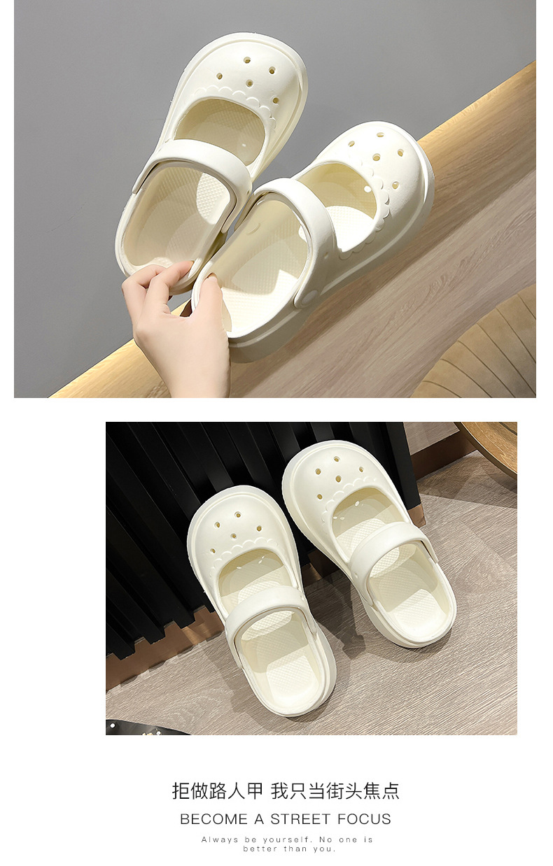 Summer Non-slip Footwear Thick Bottoming Outdoor Sandals Soft Slippers Girls Clogs Shoes