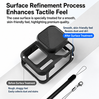 Coque en silicone Insta360 Ace Pro 2 avec protection d'objectif, étui de protection antichoc, kit d'accessoires avec sangle anti-perte, vente chaude