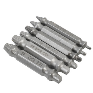 Extractor de tornillos doble punta universal para tornillos rotos, dañados, rayados y con rosca inversa, para orificios profundos y eliminación de óxido - Product Image 1