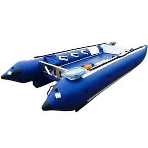 Hochwertiges aufblasbares Hypalon-Hochgeschwindigkeits-Katamaran boot 4,1 m Thunder cat Boat 380 410 450 zu verkaufen