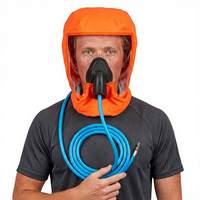 Ayon EN1146 Dispositif de Respiration d'Évacuation d'Urgence Orange, Capuche Respiratoire Ignifuge pour SCBA EEBD ELSA, Capuche de Sécurité