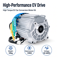 Motor Eléctrico de 30kw 96vdc y Controlador para Minibuses y Autobuses Pequeños, Kit de Conversión Completo de Alto Torque, Actualización EV, Proveedor OEM