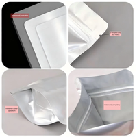 Sacs refermables en aluminium colorés, résistants à l'humidité, de qualité alimentaire, réutilisables, pour le stockage d'aliments pour animaux, de fruits secs, de noix, de bonbons et de gâteaux