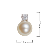 Pendentif NFC classique perle d'imitation avec puce NFC intégrée collier intelligent 13.56MHz RFID contrôle d'accès cadeaux NFC pour les vacances