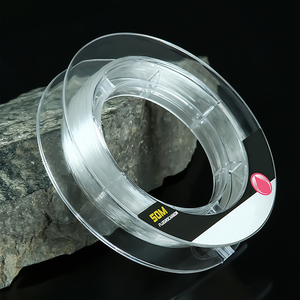 Forte forza di trazione 100% filo da pesca Fluorocarbon 50m lavello linea di pesca <span class=keywords><strong>Leader</strong></span> di pesca di alta qualità - Product Image 6