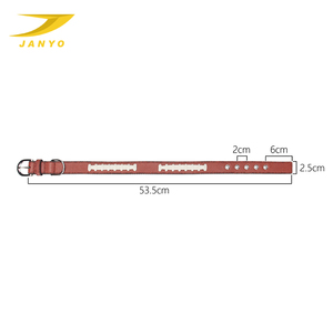 나일론 개 목걸이 고품질 PU 및 부드러운 나일론 애완 동물 강아지 축구 패턴 칼라 사용자 정의 로고 칼라 개 - Product Image 5
