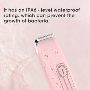 Épilateur électrique 2-en-1 pour femmes, appareil de <span class=keywords><strong>rasage</strong></span> IPX6, tondeuse pour poils pubiens, outil de toilettage des parties intimes, épilateur indolore - Product Image 5