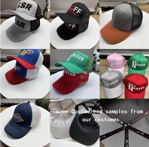 Gorras Trucker Personalizadas de Alta Calidad al por Mayor, de 5 Paneles, Vintage, Impermeables, de Nailon Gris con Malla y Logotipo Personalizado - Product Image 6