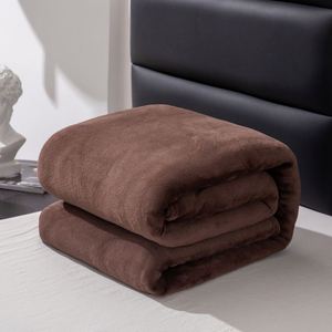 Luxury Eco-Friendly Flannel Blanket Knitted Comfortable Stylish Plain Design Printed Reusable Warm <b>Throw</b> Office Home Decorative - Product Image 3