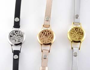 Energinox correa de reloj Rectangular ajustable curación de acero inoxidable Aroma Perfume aromaterapia aceite esencial difusor pulsera - Product Image 4