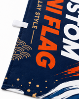 2023 vente chaude RC voiture piste affichage Figure étui Table drapeau JDM petite taille 10x30cm campagne Mini Nobori drapeau avec support