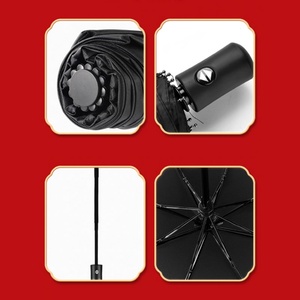 Premium Modern Corporate Gift Set Custom Logo Luxury Flask <b>Windproof</b> Fully-Automatic <b>Umbrella</b> Straight for Business Promotion - Product Image 6