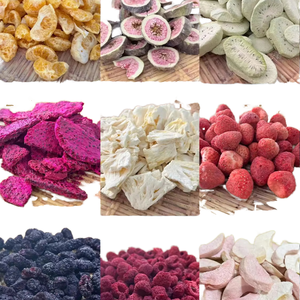 Mezcla de Frutas <span class=keywords><strong>Deshidratadas</strong></span> Horneadas: Piña, Kiwi, Melocotón, Fresa. Bolsa de Snacks Dulces. Muestras Gratis. Fábrica OEM. Se Aceptan Marcas Privadas. - Product Image 1