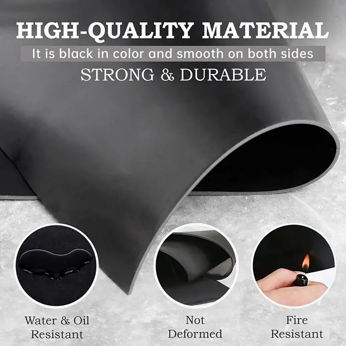 1-100mm मौसम प्रतिरोधी विरोधी उम्र बढ़ने निविड़ अंधकार Fkm Nbr Sbr Neoprene मोटाई Epdm रबर शीट