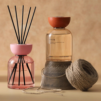 Diffuseur de parfum d'ambiance décoratif, désodorisant longue durée, grande capacité 200 ml, ensemble diffuseur à bâtonnets d'huiles essentielles